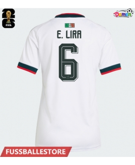 Günstige Mexiko Erik Lira #6 Auswärtstrikot Damen WM 2026 Kurzarm